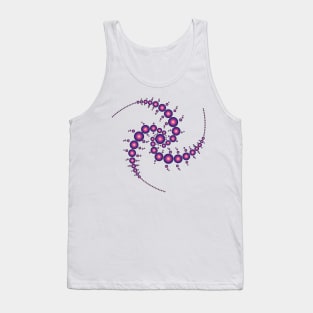 Triple Spiral Crop Circle Tank Top